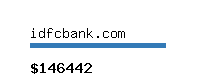 idfcbank.com Website value calculator