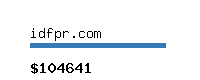 idfpr.com Website value calculator