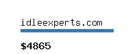 idleexperts.com Website value calculator