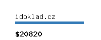 idoklad.cz Website value calculator