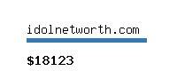 idolnetworth.com Website value calculator