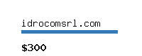 idrocomsrl.com Website value calculator