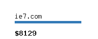 ie7.com Website value calculator