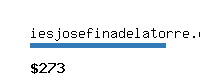 iesjosefinadelatorre.org Website value calculator