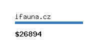 ifauna.cz Website value calculator