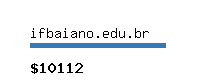 ifbaiano.edu.br Website value calculator