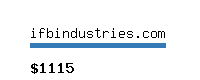 ifbindustries.com Website value calculator