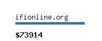 ifionline.org Website value calculator