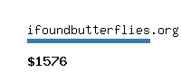 ifoundbutterflies.org Website value calculator