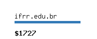 ifrr.edu.br Website value calculator