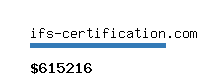 ifs-certification.com Website value calculator