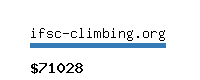 ifsc-climbing.org Website value calculator