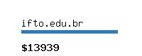 ifto.edu.br Website value calculator