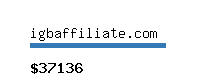 igbaffiliate.com Website value calculator