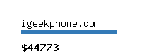 igeekphone.com Website value calculator