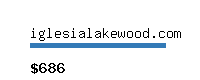 iglesialakewood.com Website value calculator