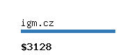 igm.cz Website value calculator