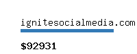 ignitesocialmedia.com Website value calculator