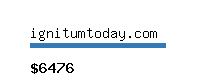 ignitumtoday.com Website value calculator