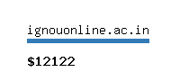 ignouonline.ac.in Website value calculator