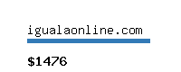 igualaonline.com Website value calculator