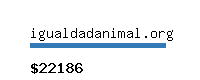 igualdadanimal.org Website value calculator