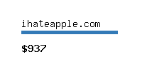 ihateapple.com Website value calculator