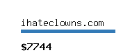 ihateclowns.com Website value calculator