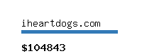 iheartdogs.com Website value calculator