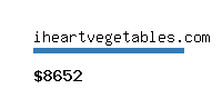 iheartvegetables.com Website value calculator