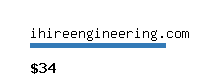 ihireengineering.com Website value calculator