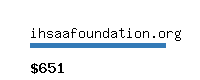 ihsaafoundation.org Website value calculator