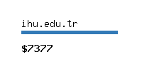 ihu.edu.tr Website value calculator