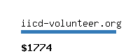 iicd-volunteer.org Website value calculator