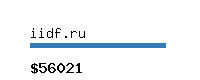 iidf.ru Website value calculator