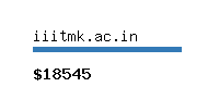 iiitmk.ac.in Website value calculator