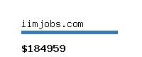 iimjobs.com Website value calculator
