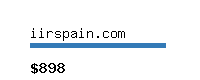 iirspain.com Website value calculator