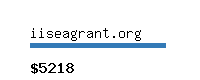 iiseagrant.org Website value calculator