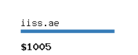 iiss.ae Website value calculator