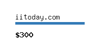iitoday.com Website value calculator