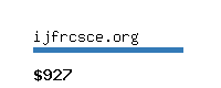 ijfrcsce.org Website value calculator