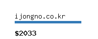 ijongno.co.kr Website value calculator