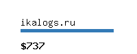 ikalogs.ru Website value calculator