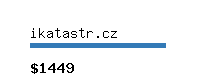 ikatastr.cz Website value calculator