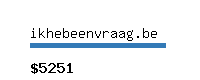 ikhebeenvraag.be Website value calculator