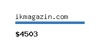 ikmagazin.com Website value calculator