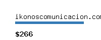 ikonoscomunicacion.com Website value calculator