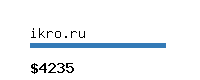 ikro.ru Website value calculator