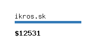 ikros.sk Website value calculator